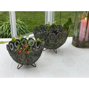 Bowler, antik irret guld i 2 strrelser