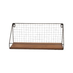 Hylder med trbund og metal gitter i 2 strrelser