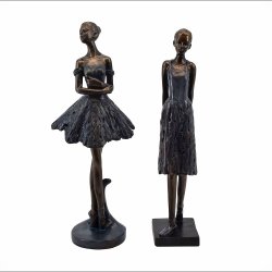 Ballerinaer i bl kjolerstr. H26 cm. Vlg mellem 2 forskellige balletpiger