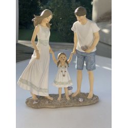  Far,mor og datter i sommertj 