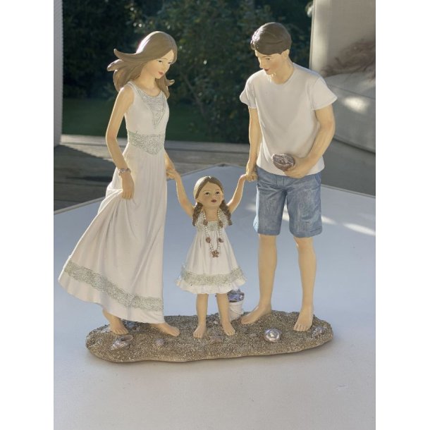  Far,mor og datter i sommertj 