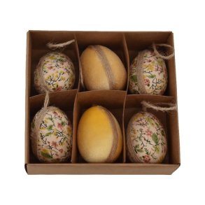 Pskeg i stof 1 st: 6 stk i flot ske som en vrtindegave