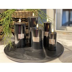 Rundt sort trfad str. D37 cm