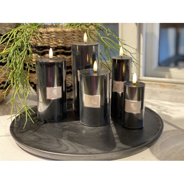 Rundt sort trfad str. D37 cm