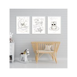 Plakat A4 - "We love you to the moon &amp; back"