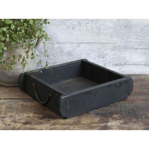 Chic Antique - Murstensform dobbelt unika, H7,5/L31/B24,5 cm, sort