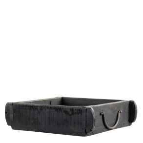 Chic Antique - Murstensform dobbelt unika, H7,5/L31/B24,5 cm, sort