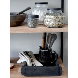 Chic Antique - Murstensform dobbelt unika, H7,5/L31/B24,5 cm, sort