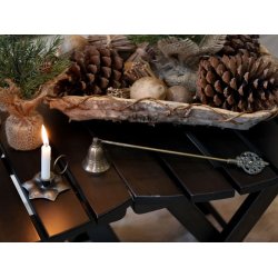 Lyseslukker m. dekor, L29,5/B5 cm