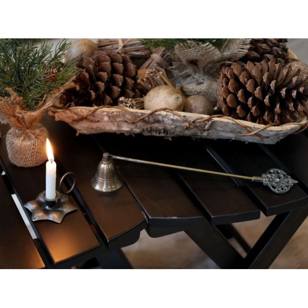 Lyseslukker m. dekor, L29,5/B5 cm