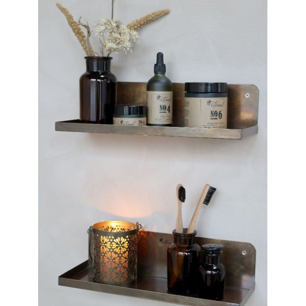 Gl. Fransk Apotekerglas m. lg 1 st; 5 forskellige str. glas - mocca brun farvet glas