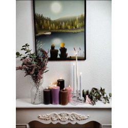 Vase m. diamantudskring H27/12 cm klar