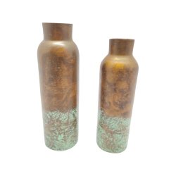 Vaser m/kobber finish st 2 stk 