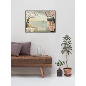 ViSSEVASSE By the Sea plakat med fredfyldt kystmotiv og havblik.