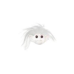 Lykketrold magnet hvid