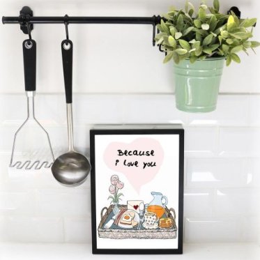 Mouse and Pen k�kkenplakat med teksten 