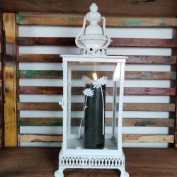 LED bloklys D5 x H15 cm grn