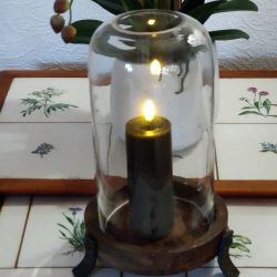 LED bloklys D5 cm x H12,5 cm grn