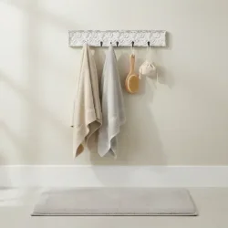 Dekorativ Knager�kke m/ 5 Knager - Antique Creme - L71 cm