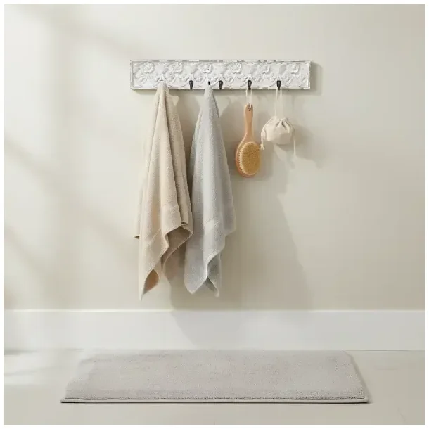 Dekorativ Knager�kke m/ 5 Knager - Antique Creme - L71 cm