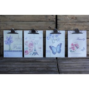 Clipboard m/franske motiver