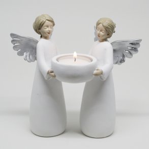 2 engle med fyrfad - Harvesttime