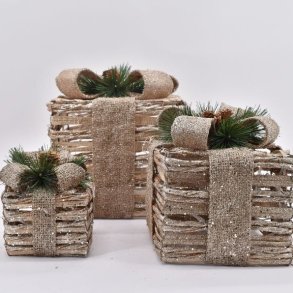 LED guldgaver m/6H timer. S�t a 3 stk i 3 forskellige st�rrelser