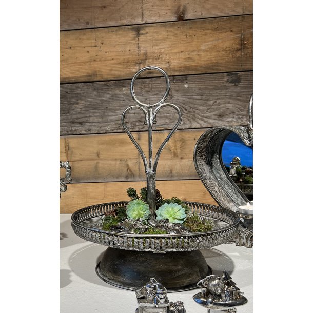 Opsats til dekorationer - antik slv