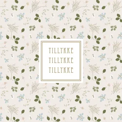 Pop up kort - Sommerfugl,  Floral bloom