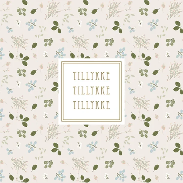 Pop up kort - Sommerfugl,  Floral bloom