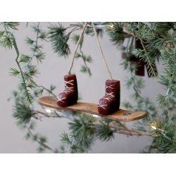 Vintage snowboard til ophng, H17,5 cm