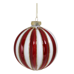 Julekugle, 10 cm, candy mnsteret