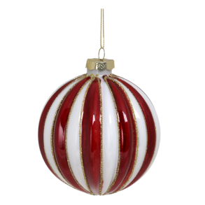 Julekugle, 10 cm, candy mnsteret