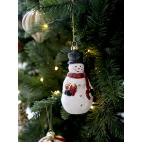 Chic Antique Ornament - Vintage snemand  til oph�ng, H11,5 cm