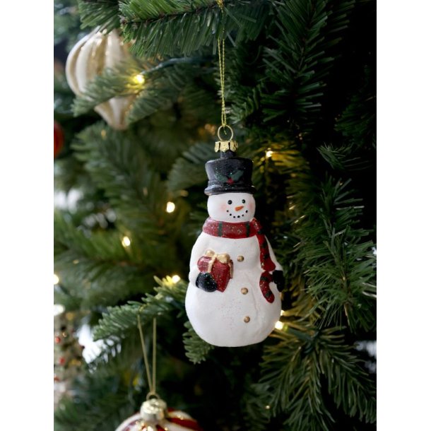 Chic Antique Ornament - Vintage snemand  til ophng, H11,5 cm