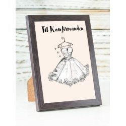 Tillykke kort - konfirmanden/pige