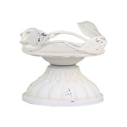 Lysetage til bloklys med dekor, st af 2 stk