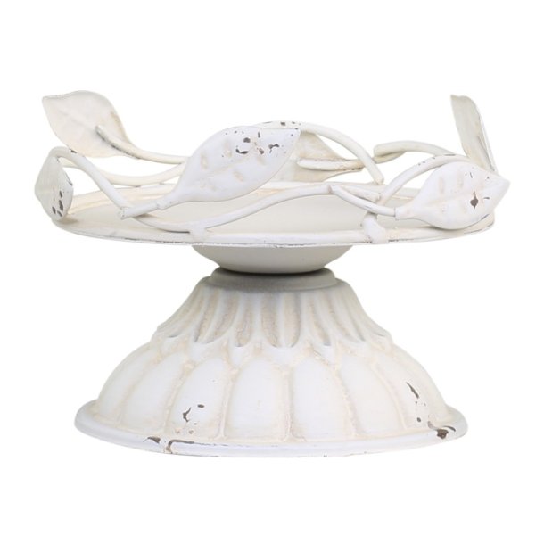 Lysetage til bloklys med dekor, st af 2 stk