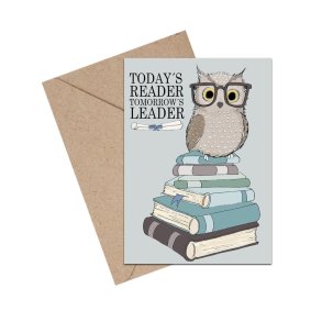 Gratuleringskort med uddannelsen 