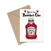 Postkort - Heinz Ketchup - Youre my number one