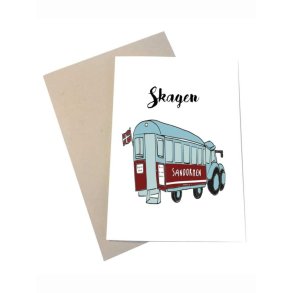 Postkort - sovenierkort Sandormen Skagen
