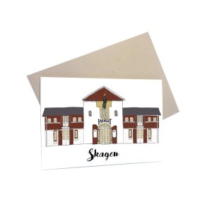 Postkort - sovenierkort Skagen - pakhuset 