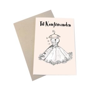 Tillykke kort - konfirmanden/pige