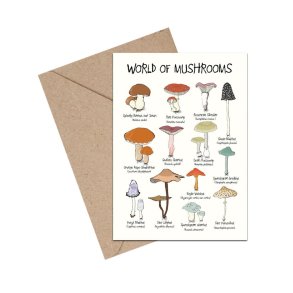 Postkort - World of mushrooms