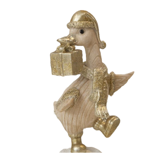 juleand-figur-med-gyldne-detaljer