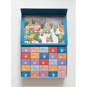 VISSEVASSE � Puslespilsjulekalender � Christmas Trees & Snowflakes - 1.000 brikker