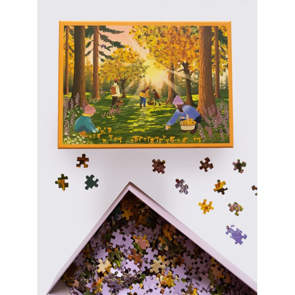 VISSEVASSE � Puslespil � Forest Treasures (1000 brikker)