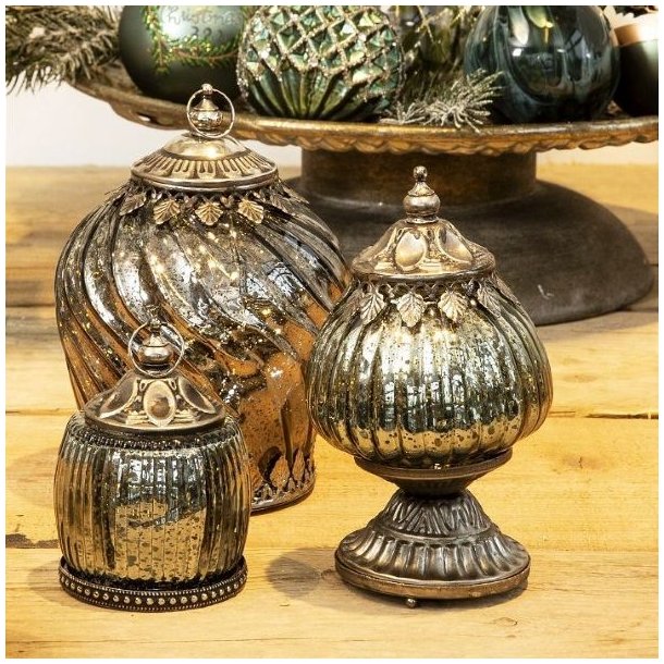 La Vida LED lanterne, antik look i 3 st�rrelser