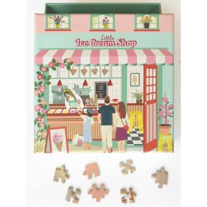 VISSEVASSE - Puslespil - Little ice cream shop med 150 brikker