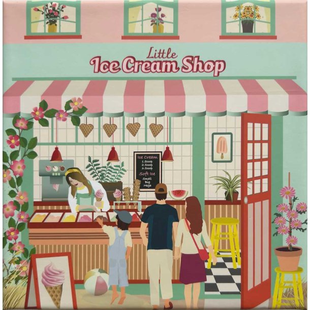 VISSEVASSE - Puslespil - Little ice cream shop med 150 brikker